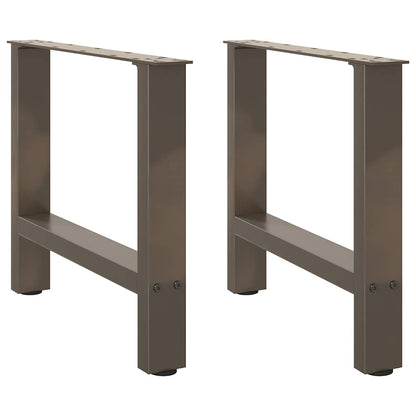 Coffee Table Legs Natural Steel 2 pcs 50x(42-43) cm Steel