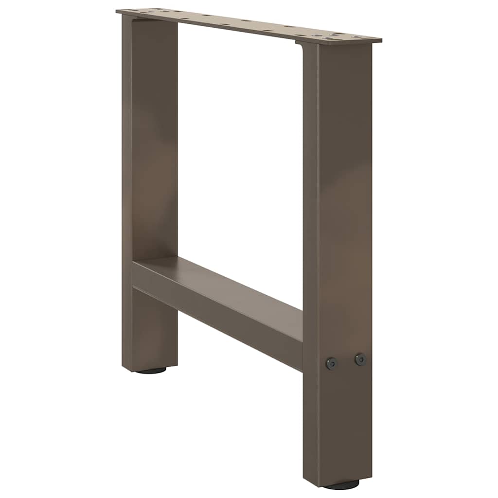 Coffee Table Legs Natural Steel 2 pcs 50x(42-43) cm Steel