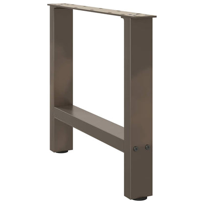 Coffee Table Legs Natural Steel 2 pcs 50x(42-43) cm Steel
