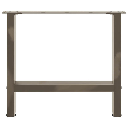 Coffee Table Legs Natural Steel 2 pcs 50x(42-43) cm Steel