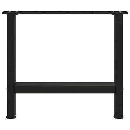 Coffee Table Legs Black 2 pcs 60x(42-43) cm Steel