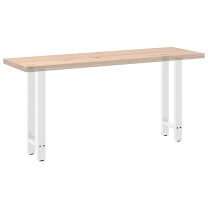 Console Table Legs White 2 pcs 38x(72-73) cm Steel