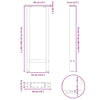 Coffee Table Legs Anthracite 2 pcs 38x(72-73) cm Steel