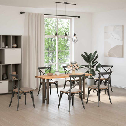 Console Table Legs Natural Steel 2 pcs 38x(72-73) cm Steel