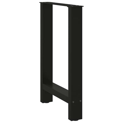 Dining Table Legs Black 2 pcs 50x(72-73) cm Steel