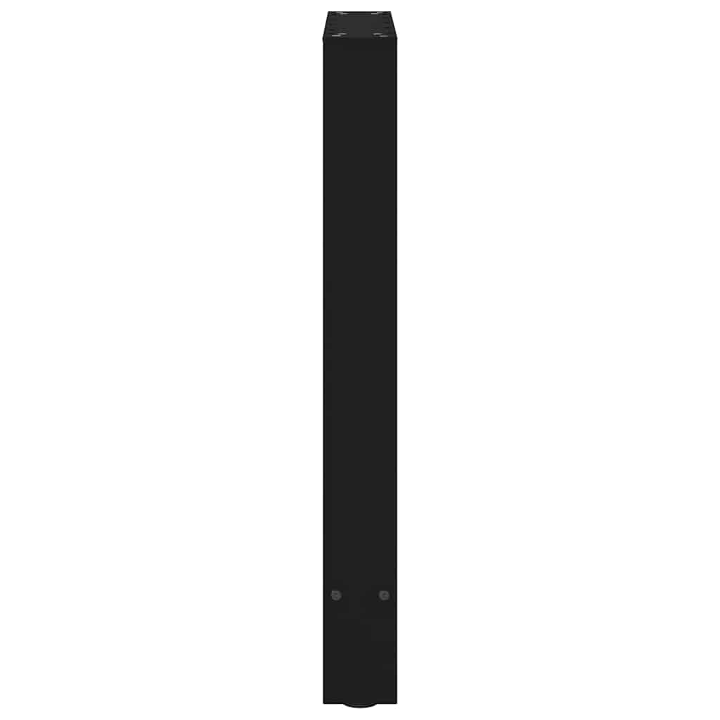 Dining Table Legs Black 2 pcs 50x(72-73) cm Steel