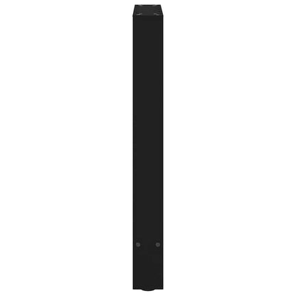 Dining Table Legs Black 2 pcs 50x(72-73) cm Steel