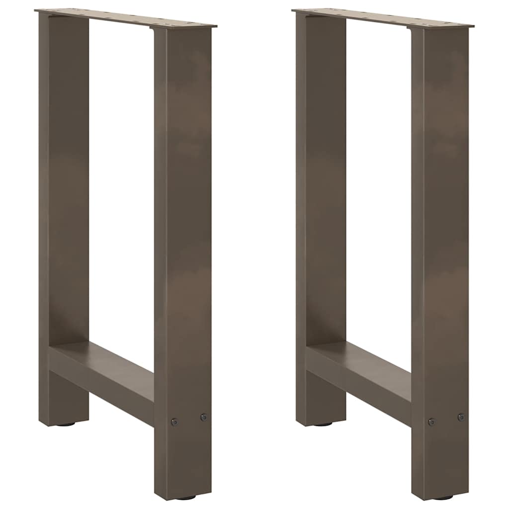 Dining Table Legs Natural Steel 2 pcs 50x(72-73) cm Steel