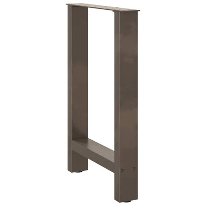 Dining Table Legs Natural Steel 2 pcs 50x(72-73) cm Steel