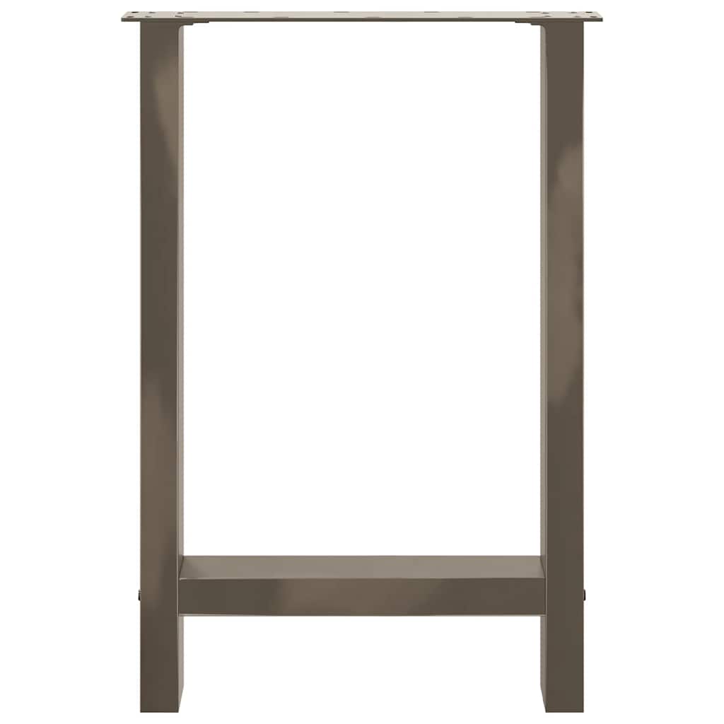 Dining Table Legs Natural Steel 2 pcs 50x(72-73) cm Steel