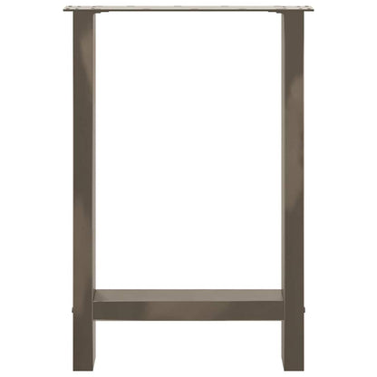 Dining Table Legs Natural Steel 2 pcs 50x(72-73) cm Steel