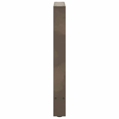 Dining Table Legs Natural Steel 2 pcs 50x(72-73) cm Steel