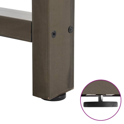 Dining Table Legs Natural Steel 2 pcs 50x(72-73) cm Steel