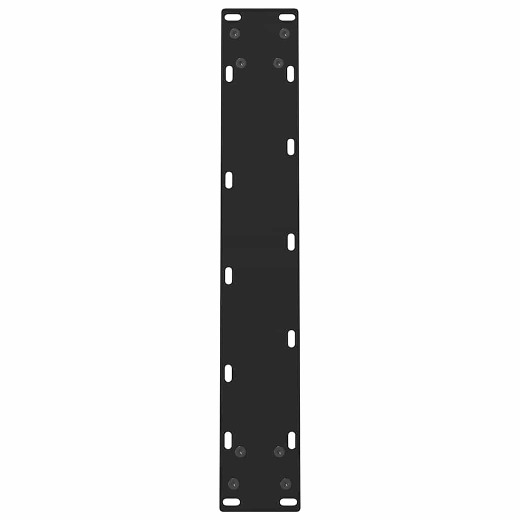 Dining Table Legs Black 2 pcs 60x(72-73) cm Steel