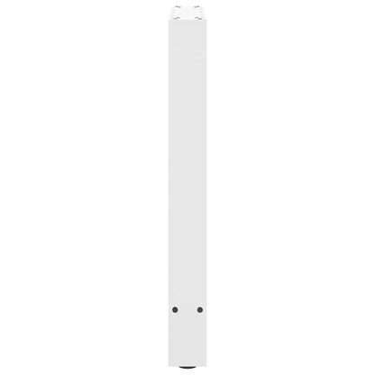 Dining Table Legs White 2 pcs 60x(72-73) cm Steel