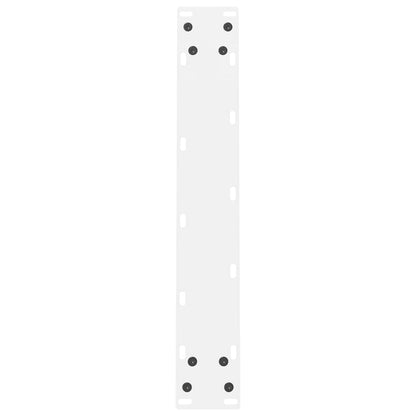 Dining Table Legs White 2 pcs 60x(72-73) cm Steel