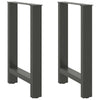 Coffee Table Legs Anthracite 2 pcs 60x(72-73) cm Steel
