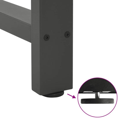 Dining Table Legs Anthracite 2 pcs 60x(72-73) cm Steel