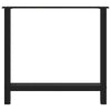 Coffee Table Legs Black 2 pcs 70x(72-73) cm Steel