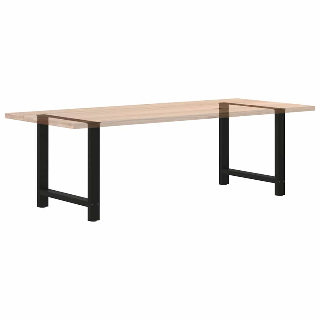 Dining Table Legs Black 2 pcs 70x(72-73) cm Steel