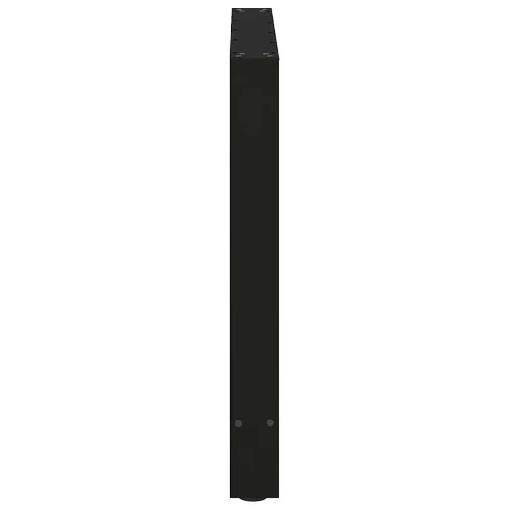 Dining Table Legs Black 2 pcs 80x(72-73) cm Steel