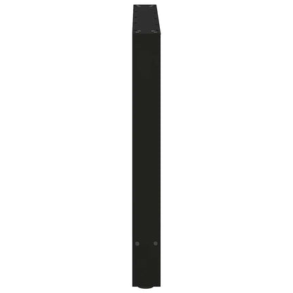 Dining Table Legs Black 2 pcs 80x(72-73) cm Steel