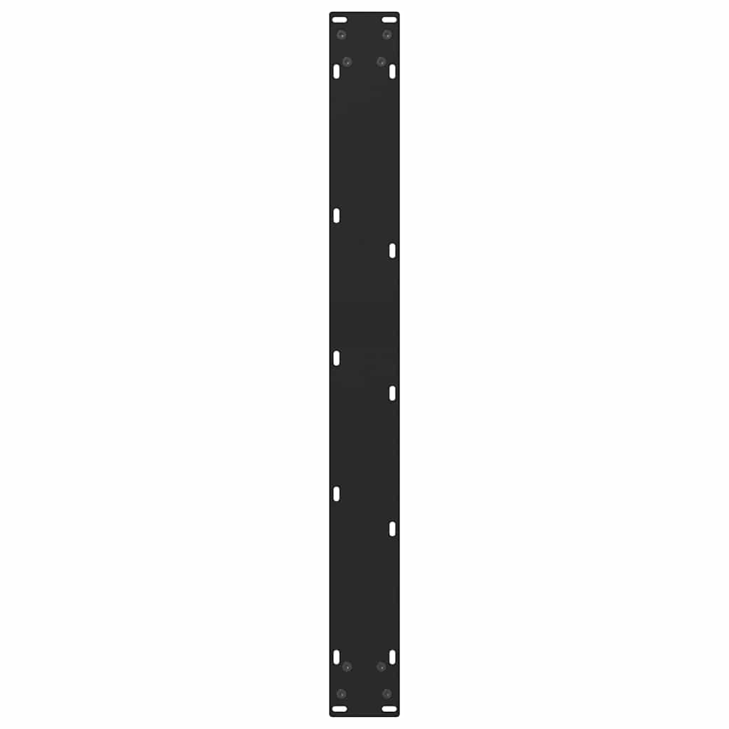 Dining Table Legs Black 2 pcs 80x(72-73) cm Steel