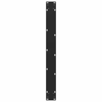 Dining Table Legs Black 2 pcs 80x(72-73) cm Steel