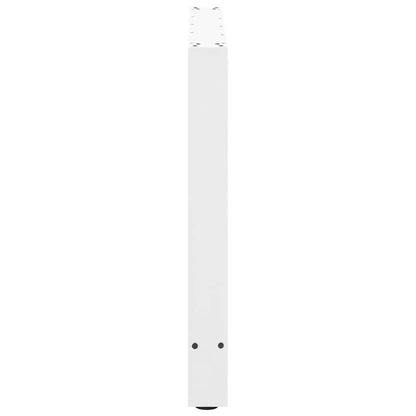 Dining Table Legs White 2 pcs 80x(72-73) cm Steel
