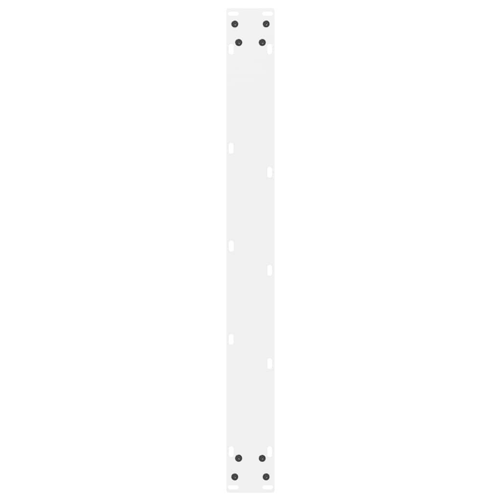 Dining Table Legs White 2 pcs 80x(72-73) cm Steel