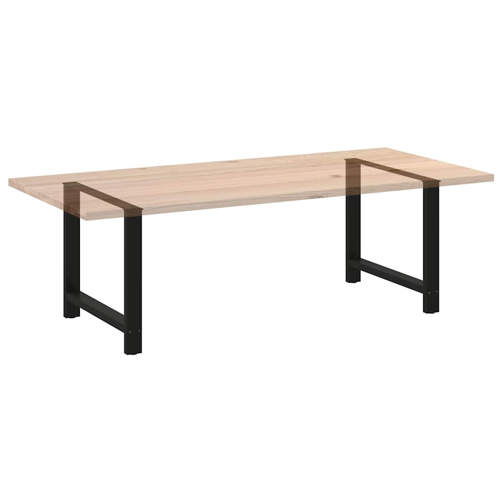 Dining Table Legs Black 2 pcs 90x(72-73) cm Steel