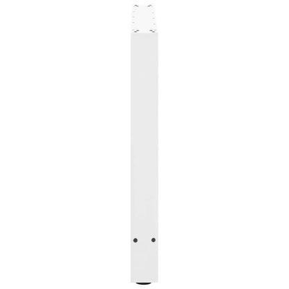 Dining Table Legs White 2 pcs 90x(72-73) cm Steel