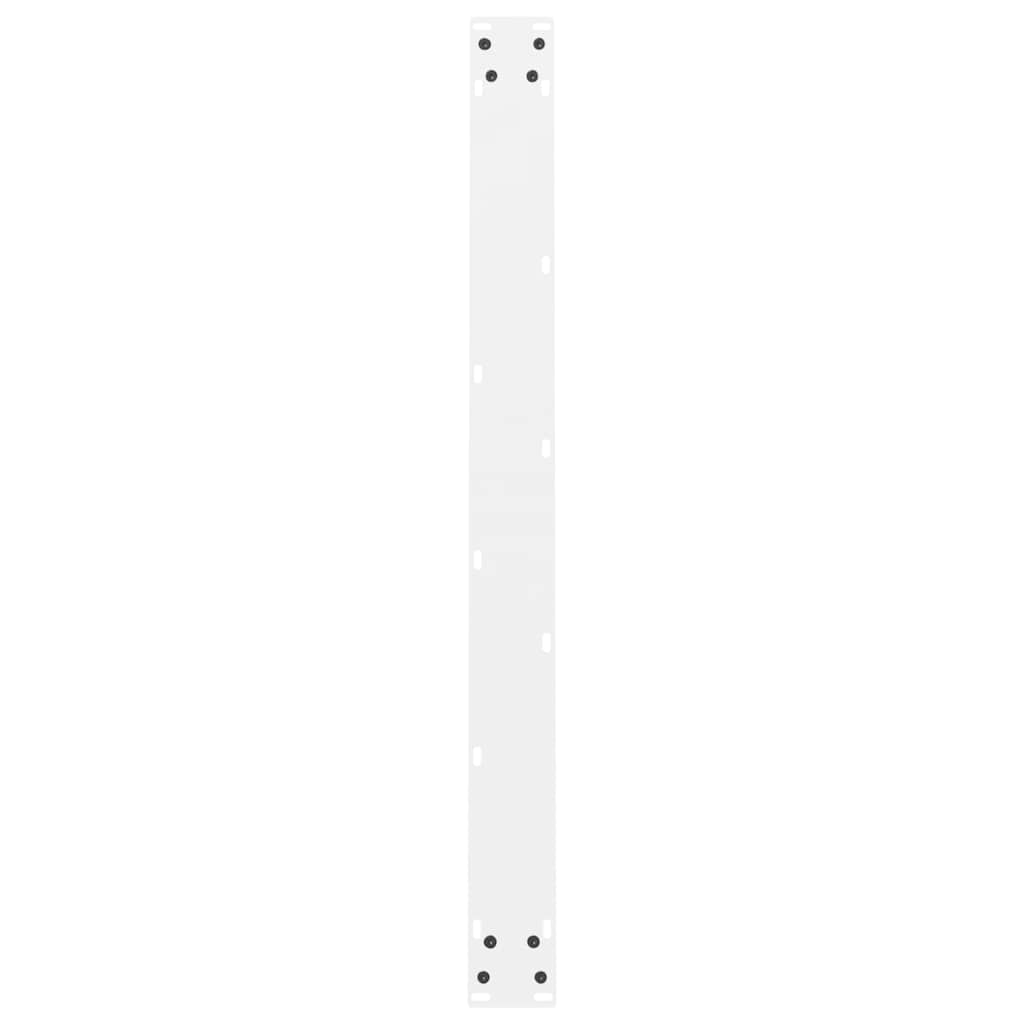 Dining Table Legs White 2 pcs 90x(72-73) cm Steel