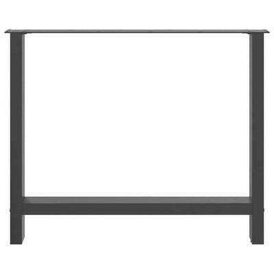 Coffee Table Legs Anthracite 2 pcs 90x(72-73) cm Steel