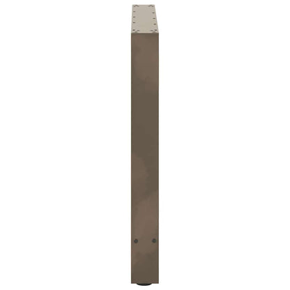 Dining Table Legs Natural Steel 2 pcs 90x(72-73) cm Steel