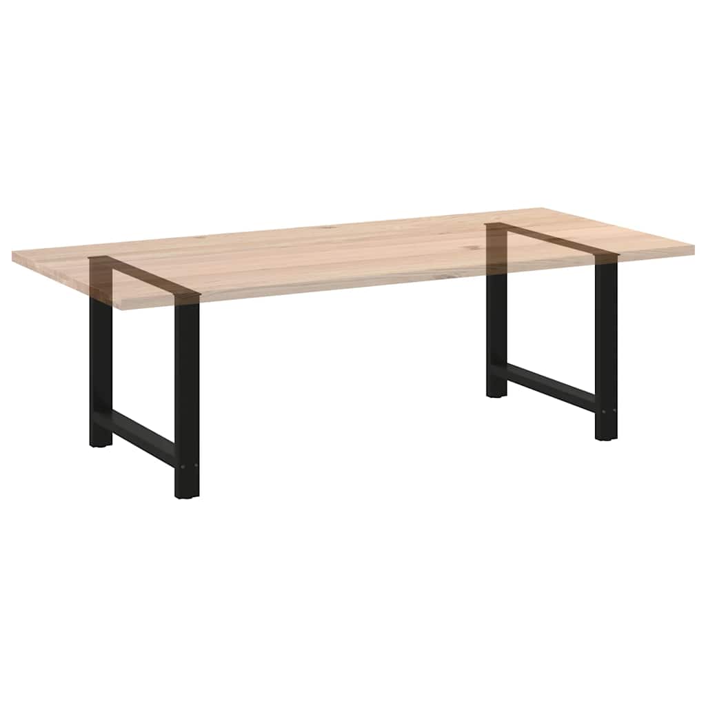 Dining Table Legs Black 2 pcs 100x(72-73) cm Steel