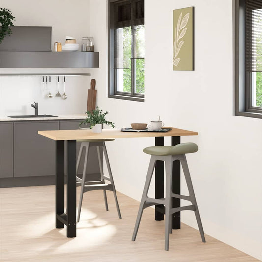 Bar Table Legs Black 2 pcs 40x(90-91) cm Steel