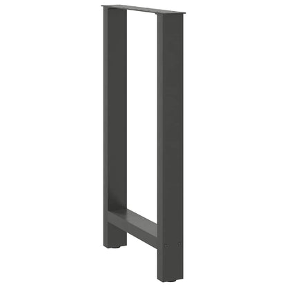 Bar Table Legs Anthracite 2 pcs 40x(90-91) cm Steel