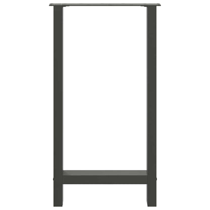 Bar Table Legs Anthracite 2 pcs 40x(90-91) cm Steel