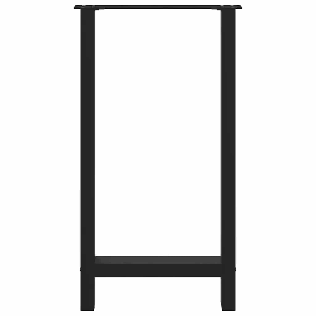 Bar Table Legs Black 2 pcs 50x(90-91) cm Steel