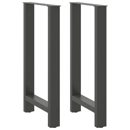 Bar Table Legs Anthracite 2 pcs 50x(90-91) cm Steel