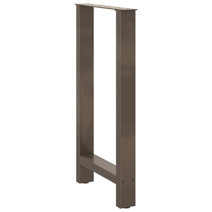 Bar Table Legs Natural Steel 2 pcs 50x(90-91) cm Steel