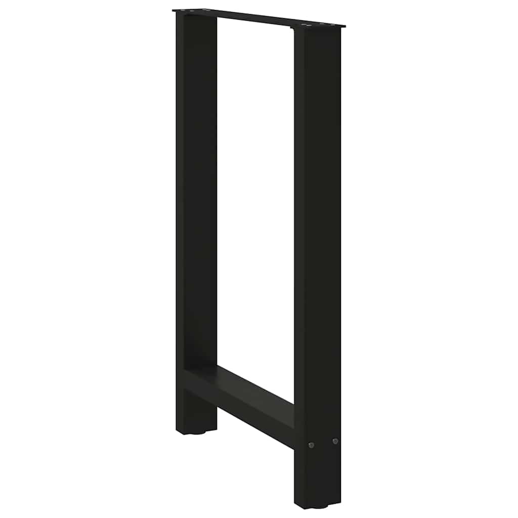 Bar Table Legs Black 2 pcs 60x(90-91) cm Steel