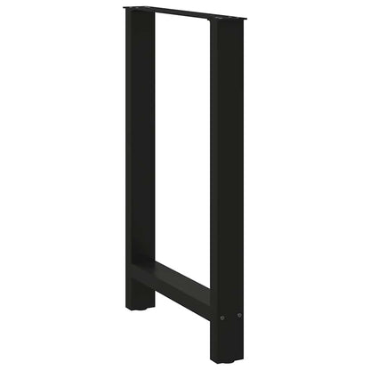 Bar Table Legs Black 2 pcs 60x(90-91) cm Steel
