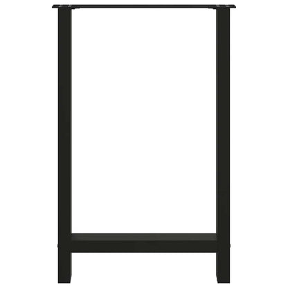 Bar Table Legs Black 2 pcs 60x(90-91) cm Steel