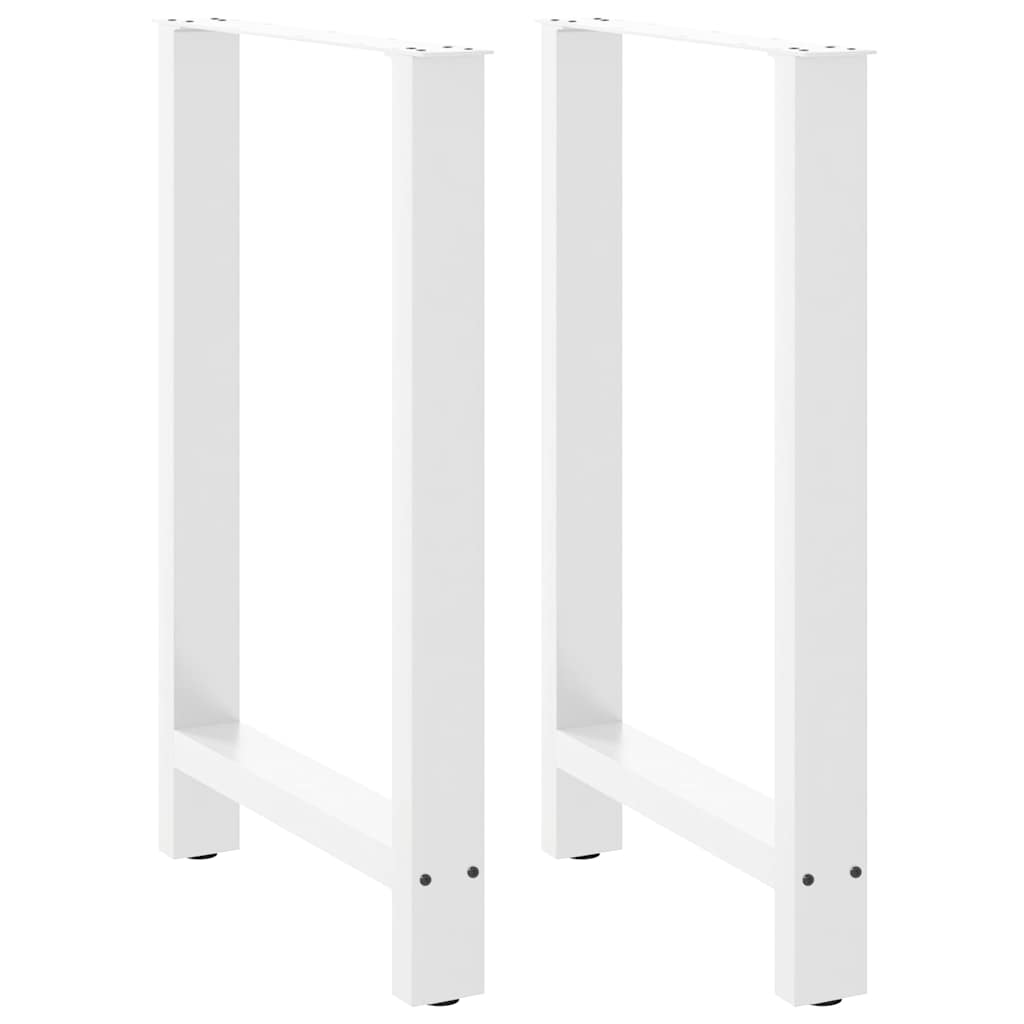 Bar Table Legs White 2 pcs 60x(90-91) cm Steel