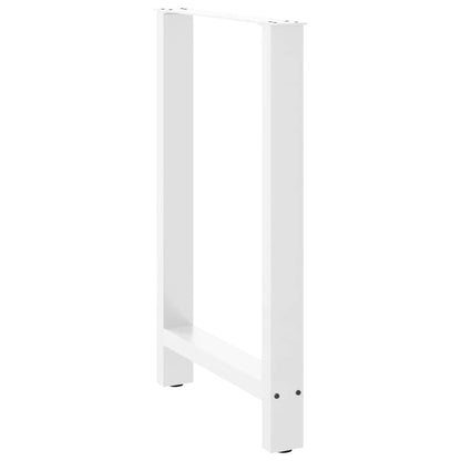 Bar Table Legs White 2 pcs 60x(90-91) cm Steel
