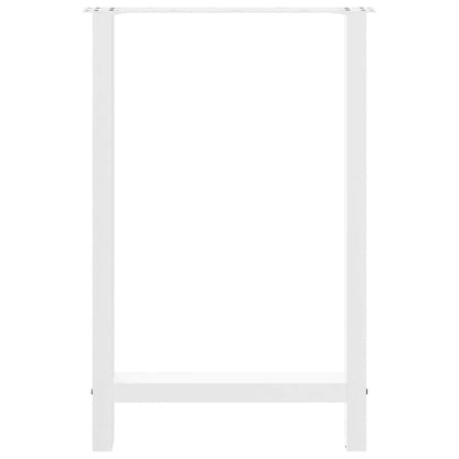 Bar Table Legs White 2 pcs 60x(90-91) cm Steel
