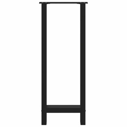 Bar Table Legs Black 2 pcs 40x(100-101) cm Steel