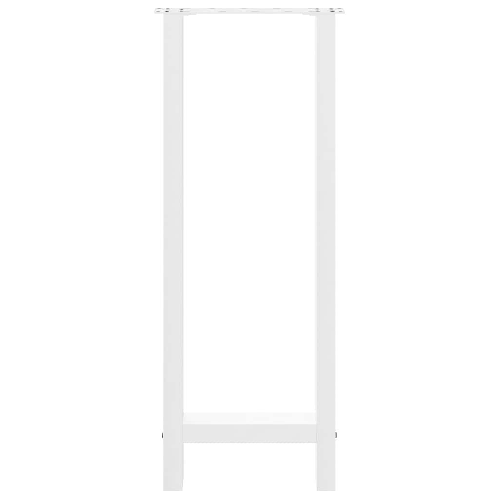 Bar Table Legs White 2 pcs 40x(100-101) cm Steel